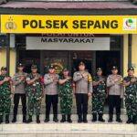 Silahturahmi Danramil 1016-03/Sepang Beri Ucapan HUT Bhayangkara ke-79 Kepada Polsek Sepang