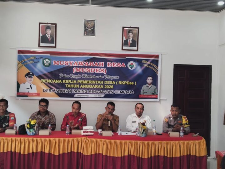 Babinsa Koramil 1015-06/Cempaga Hadiri Musrenbang Di Wilayah Binaan