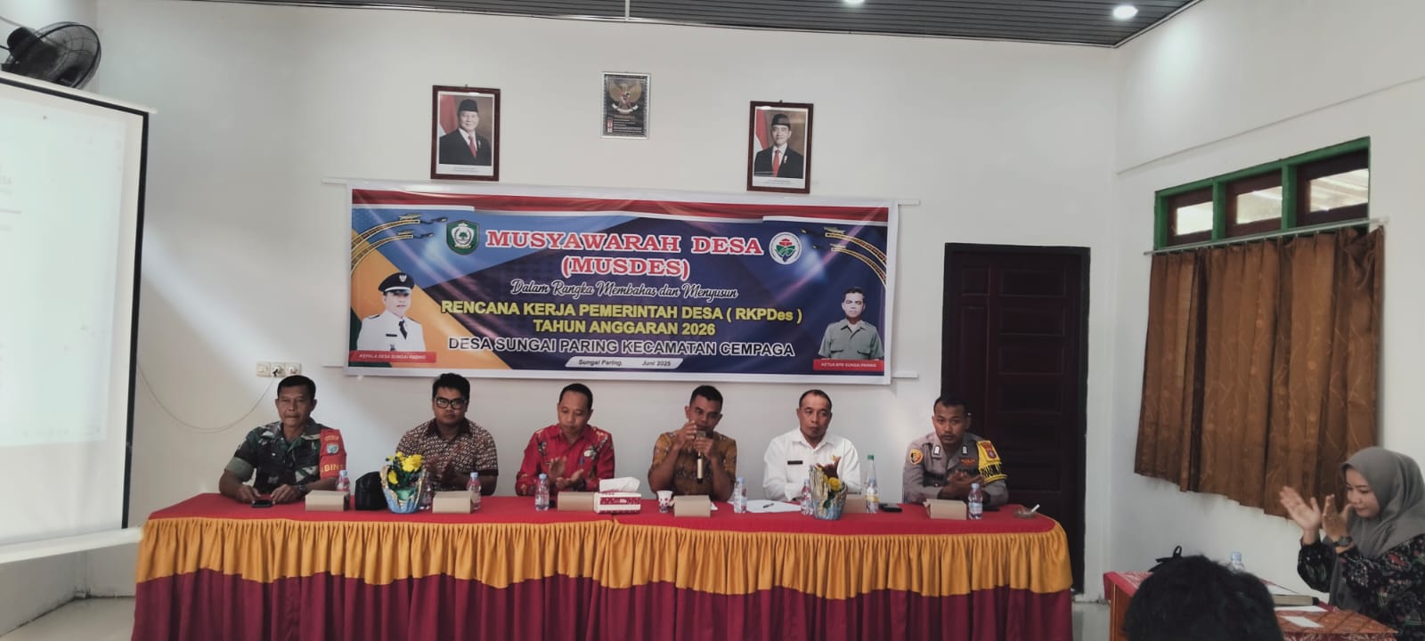 Babinsa Koramil 1015-06/Cempaga Hadiri Musrenbang Di Wilayah Binaan
