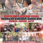Kapolres Lampung Utara Resmikan Bantuan Sumur Bor di Desa Abung Jayo