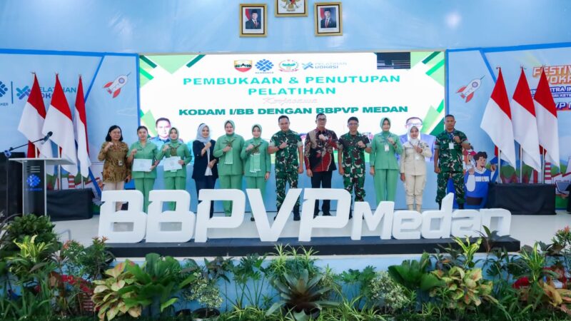 Pangdam I/BB Hadiri Penutupan dan Pembukaan Pelatihan Keterampilan di BBPVP Medan