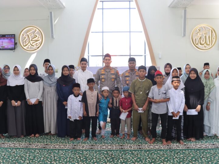 Sambut Tahun Baru Islam, Polres Metro Tangerang Kota Gelar Pengajian dan Santunan Anak Yatim