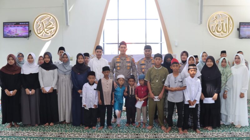 Sambut Tahun Baru Islam, Polres Metro Tangerang Kota Gelar Pengajian dan Santunan Anak Yatim