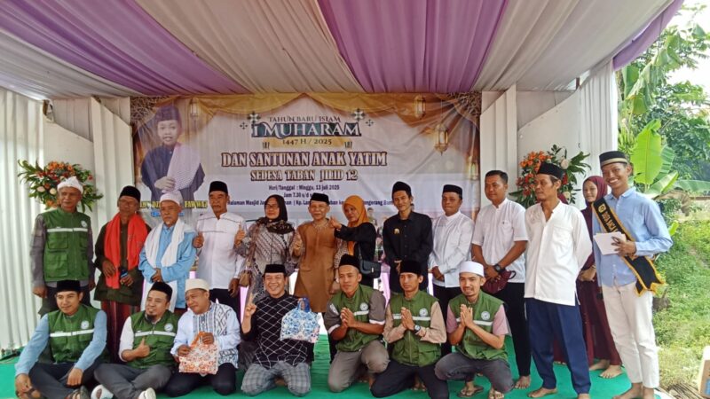 Ikatan Remaja masjid Jami Ar RohmanGelar santunan Anak Yatim 1 Muharam 1447 H 2025 Se-Desa Taban.