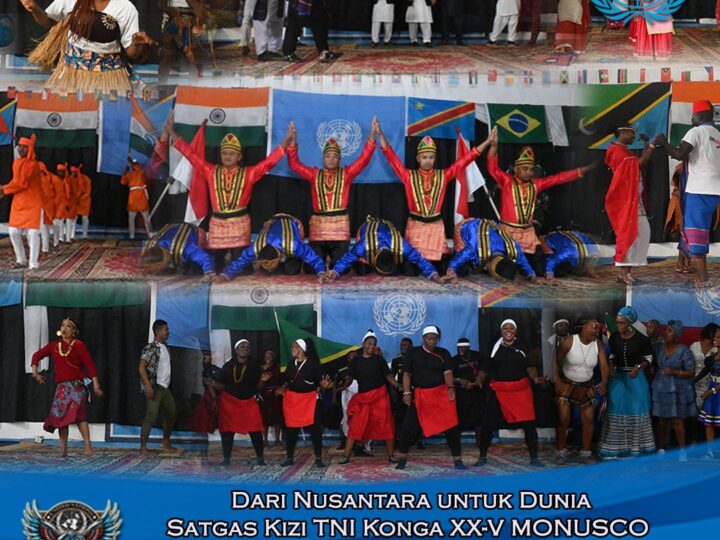 Dari Nusantara Untuk Dunia, Satgas Kizi TNI Konga XX-V MonuscoMeriahkan Beni Cultural Day Monusco 2025