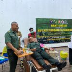 Wujud Kepedulian Sambut HUT Kodam XII/TPR ke 6, Kodim 1019/Katingan Gelar Bakti Sosial Donor Darah