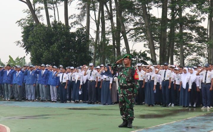 Dandim 0621/Kab Bogor Letkol Inf Henggar Tri Wahono Hadiri MPLS Serentak di SMA SMKN dan SLB se Kabupaten Bogor