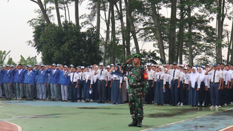 Dandim 0621/Kab Bogor Letkol Inf Henggar Tri Wahono Hadiri MPLS Serentak di SMA SMKN dan SLB se Kabupaten Bogor