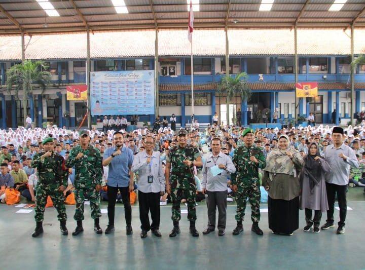 Bangun Karakter Sejak Dini, Dandim Kabupaten Bogor Ajak Siswa Baru Cintai Bangsa dan Disiplin Diri