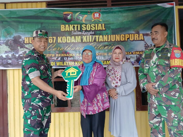 Sambut HUT Kodam XII/Tanjungpura Ke 67, Kodim 1015/Sampit Gelar Bedah RTLH