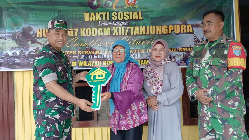 Sambut HUT Kodam XII/Tanjungpura Ke 67, Kodim 1015/Sampit Gelar Bedah RTLH