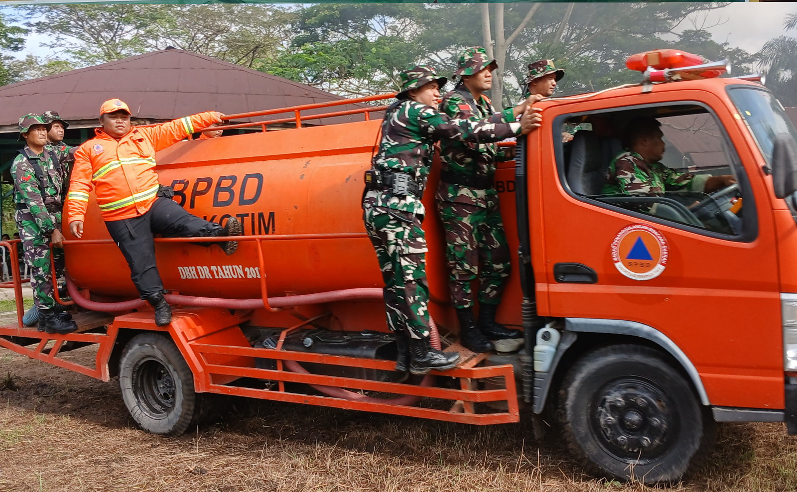 Kodim 1015/Sampit Gelar Simulasi Karhutla Bersama BPBD Kabupaten Kotim.