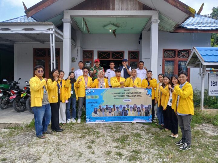 Babinsa Koramil 1016-03/Sepang Hadiri Acara Penerimaan Mahasiswa KKN UPR Palangka Raya