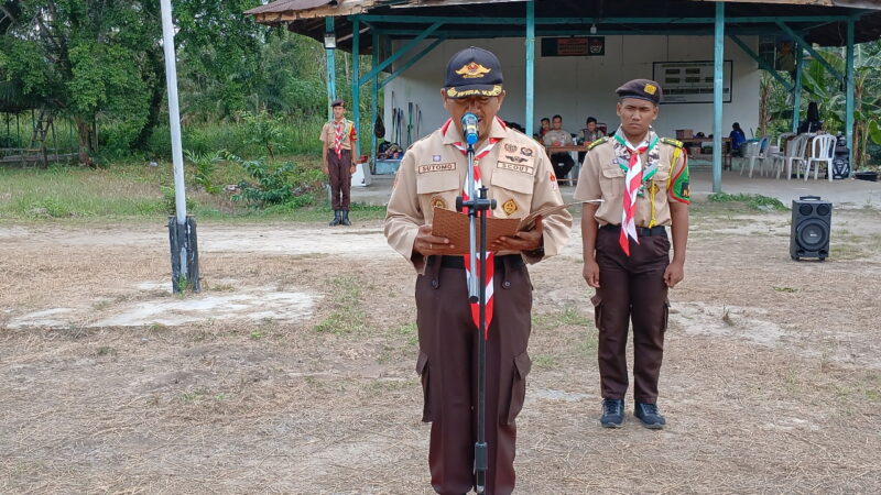 Kodim 1015/Sampit Gelar Upacara Penutupan Perkemahan Sabtu-Minggu (Persami) Saka Wira Kartika TA. 2025
