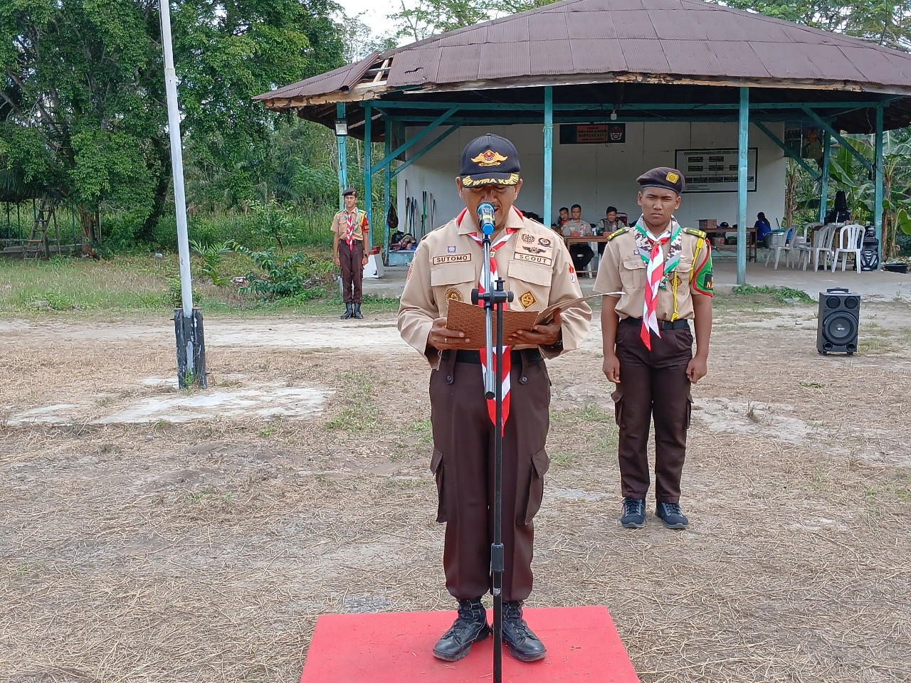 Kodim 1015/Sampit Gelar Upacara Penutupan Perkemahan Sabtu-Minggu (Persami) Saka Wira Kartika TA. 2025