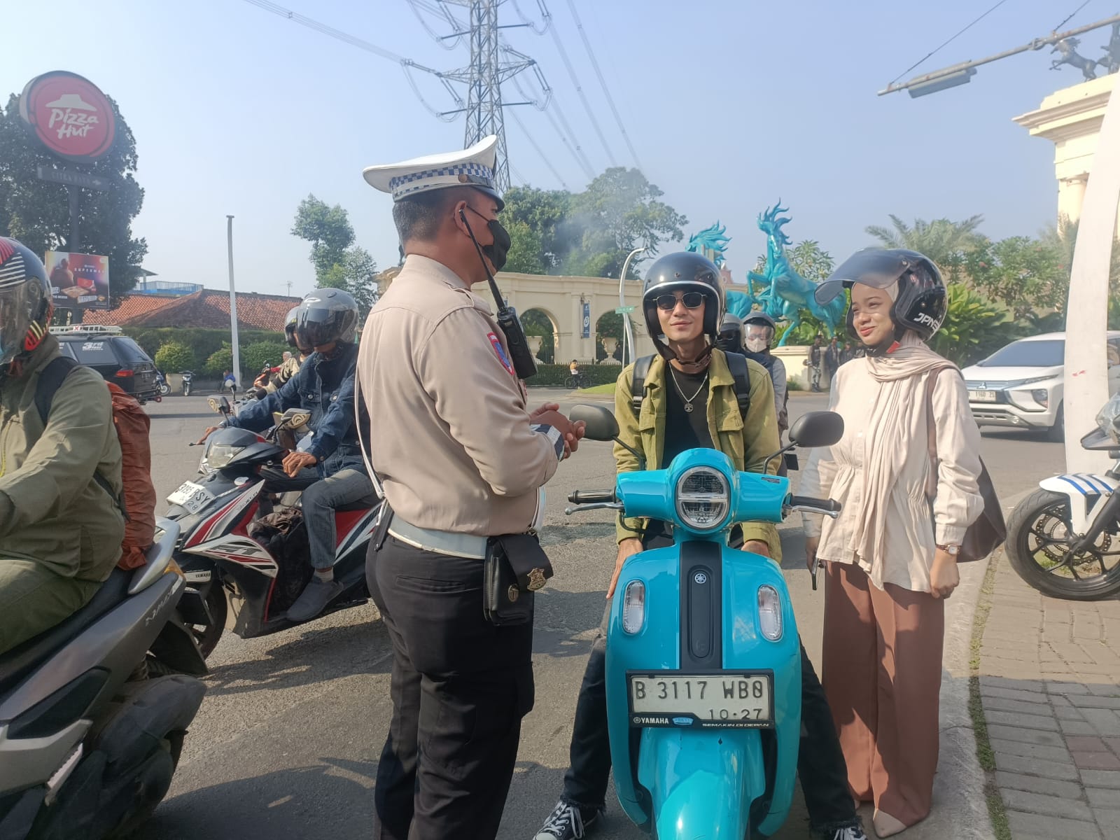 Main HP Saat Nyetir, Puluhan Orang Ditindak pada Operasi Patuh Maung Polresta Tangerang
