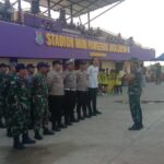 Sinergi TNI-Polri Amankan LINDA CUP 2025 di Kecamatan Kronjo