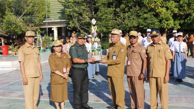 Kodim 1016/Plk Serahkan Piala Lomba Green Camp 2 Saka Wira Kartika Tahun 2025