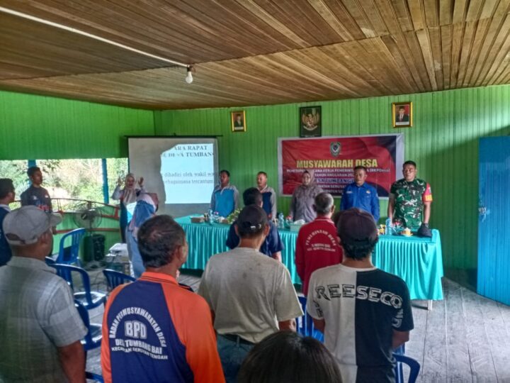 Babinsa Koramil 1015-12/Seruyan Tengah Hadiri Musyawarah Desa Penyusunan RKP-Des Tahun 2026 Dan Program Ketahanan Pangan