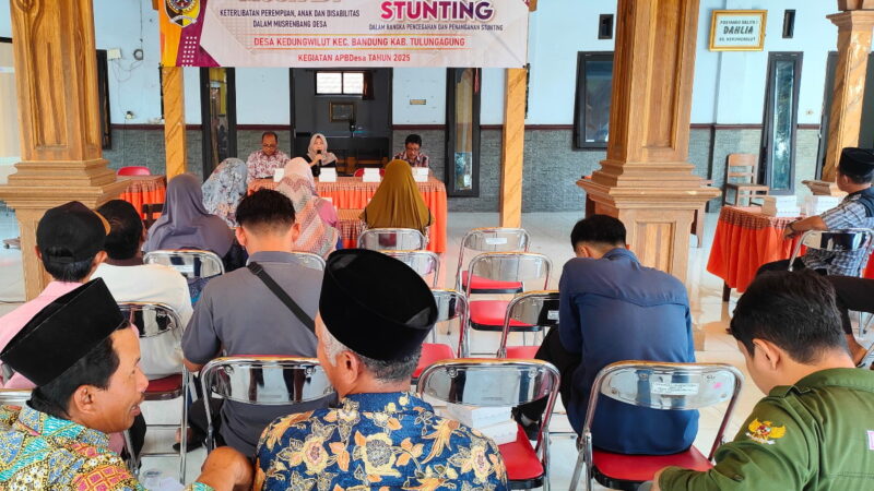 Pemdes Kedungwilut Tulungagung Gelar Muspadi dan Rembug Stunting