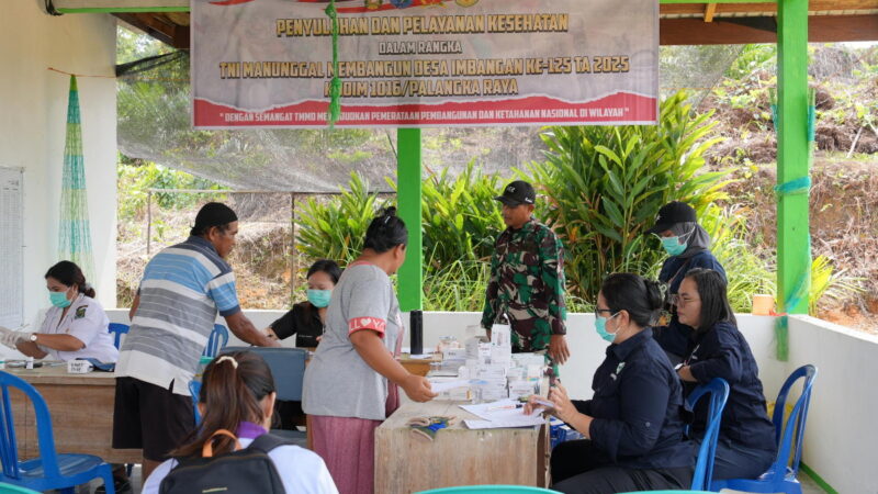 Satgas TMMD Gandeng Tim Kesehatan Gelar Pengobatan Gratis