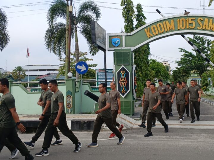 Jum’at Sehat, Personil Kodim 1015/Sampit Laksanakan Olahraga Bersama