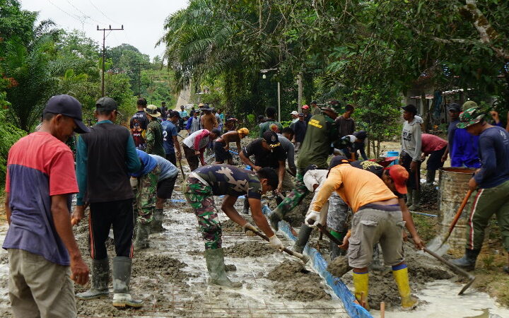 Sinergitas TNI-Polri Dan Masyarakat Dalam TMMD Imbangan Ke-125
