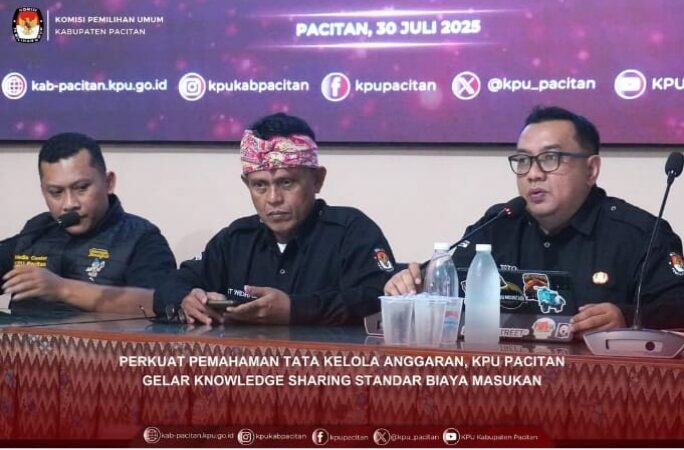 Perkuat Tata Kelola Anggaran, KPU Kabupaten Pacitan Menggelar Knowledge Sharing Standar Biaya Masukan
