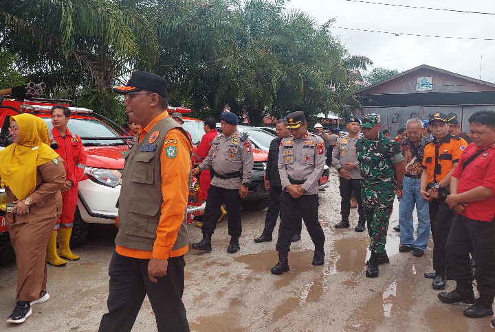Komandan Kodim 1015/Sampit Ikuti Apel Siaga Dan Gladi Kesiapsiagaan Bencana Karhutla
