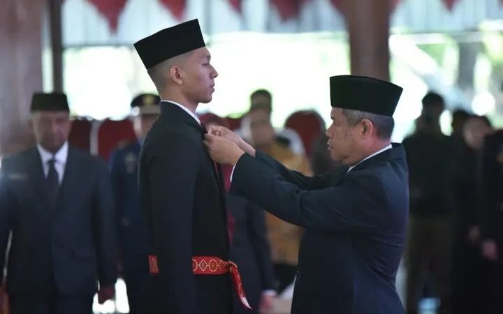 Sekda Pacitan Heru Wiwoho Melantik Pengurus DPPI Masa Bakti 2025 – 2029 di Pendopo Kabupaten