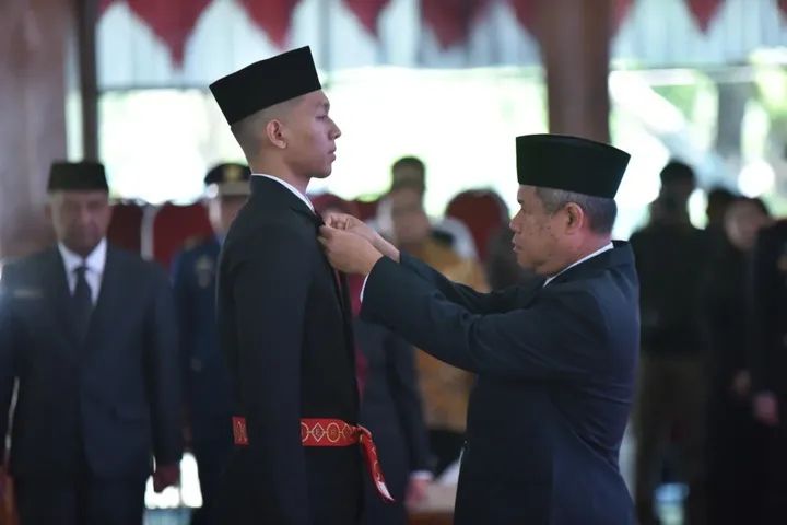 Sekda Pacitan Heru Wiwoho Melantik Pengurus DPPI Masa Bakti 2025 – 2029 di Pendopo Kabupaten
