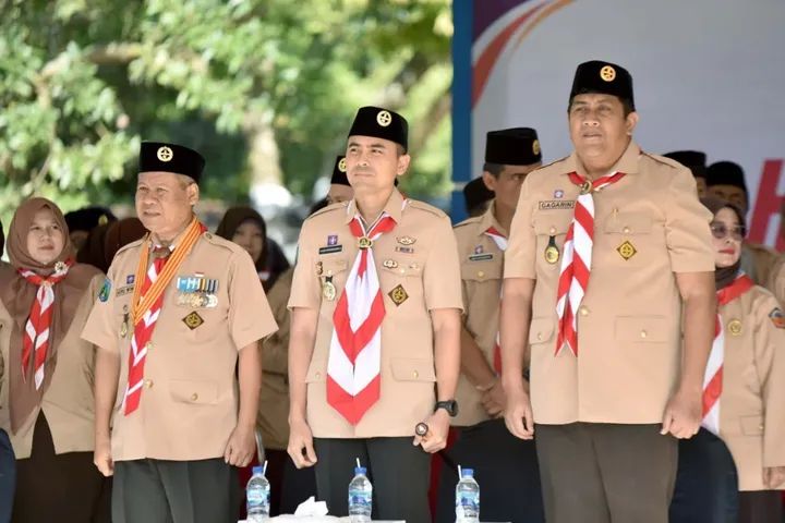 Sambutan Wakil Bupati Pacitan Gagarin Sumrambah Dalam Peringatan Hari Jadi Pramuka ke-64, Pramuka Berperan Penting Membantu Program Pemerintah