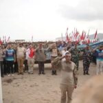 SBY dan AHY Mengikuti Kegiatan Susur Pantai Sambut Tim Ekspedisi Merah Putih