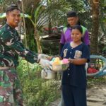 Bentuk Dukungan, Warga Siapkan Minuman dan Snack Untuk Satgas TMMD