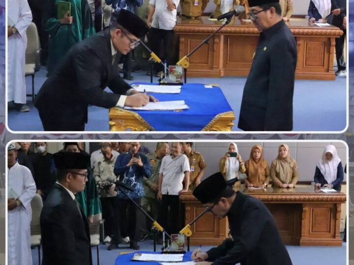 Bupati Dr. Ir. H. Hamartoni Ahadis, M.Si. Lantik 17 Pejabat Pimpinan Tinggi Pratama Pemkab Lampung Utara