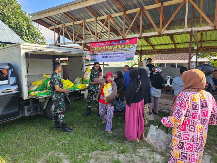 Jaga Stabilitas Pangan, Kodim 1015/Sampit Gelar Gerakan Pangan Murah (GPM)