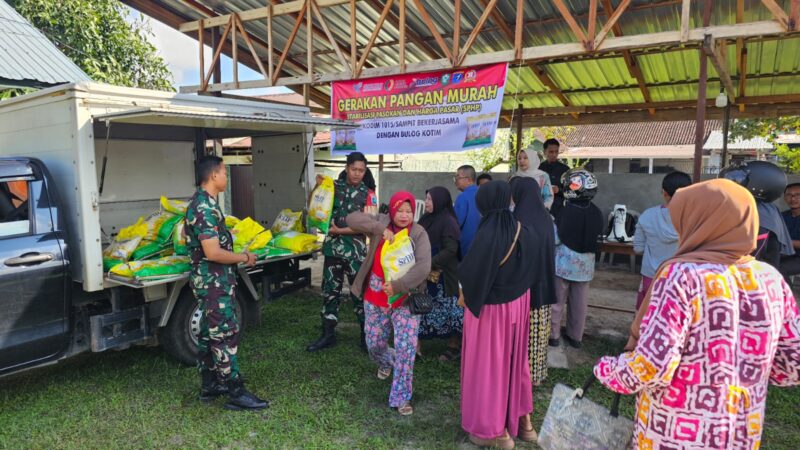 Jaga Stabilitas Pangan, Kodim 1015/Sampit Gelar Gerakan Pangan Murah (GPM)