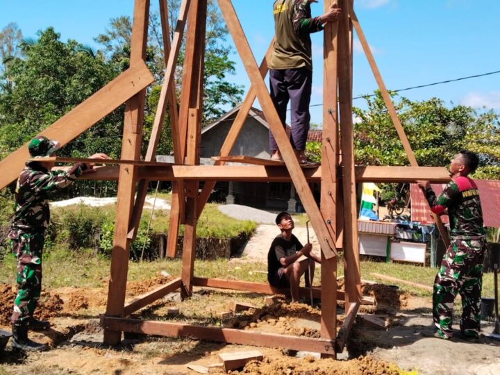 Satgas TMMD Kodim 1016/Plk Siap Mengaliri Air Bersih Di Desa Karya Bakti