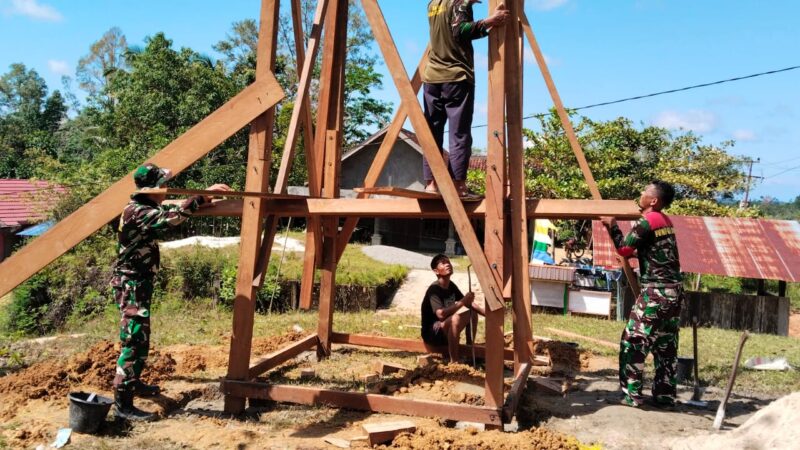 Satgas TMMD Kodim 1016/Plk Siap Mengaliri Air Bersih Di Desa Karya Bakti