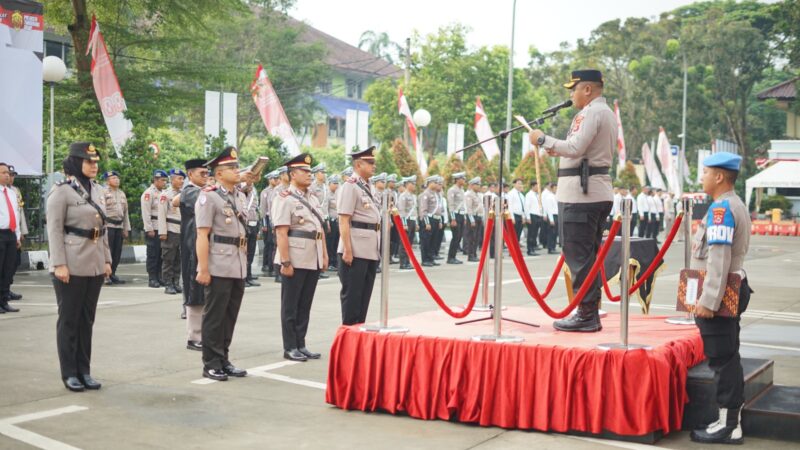 Kapolresta Tangerang Pimpinan Sertijab Kasat Lantas, Kasat Samapta dan Kapolsek Rajeg Tukar Posisi