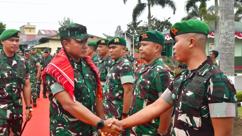 Pangdam I/BB Kunjungi Yonif 125/Si’mbisa, Ingatkan Prajurit Jago Perang tapi Humanis