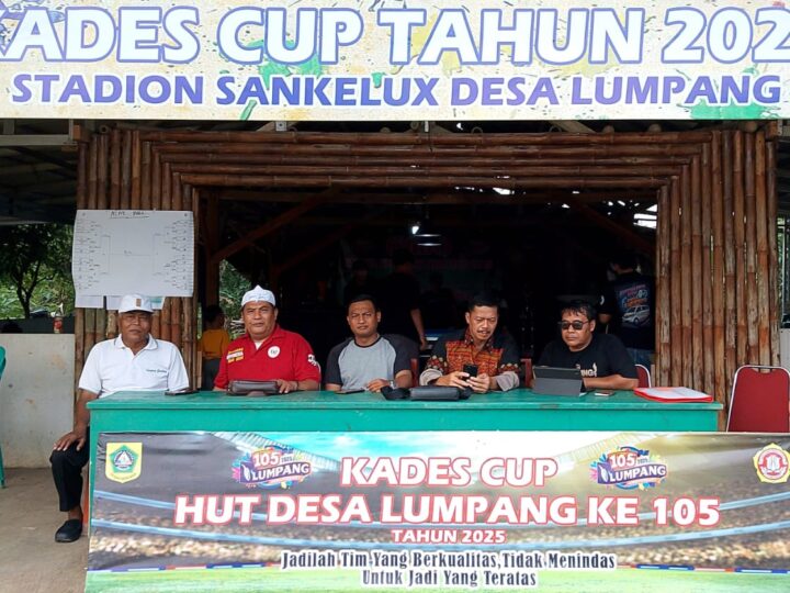 Kades Caning Bersama Kapolsek Parungpanjang Hadiri Turnamen Sepakbola Kades Cup 2025 Desa Lumpang