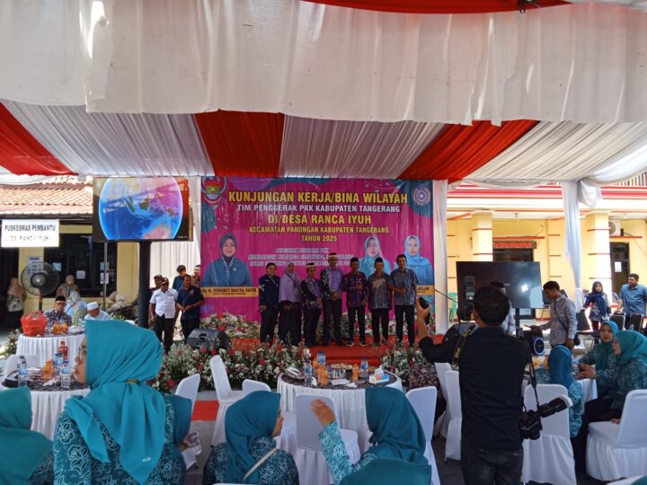 Kunjungan Kerja Tim Penggerak PKK/Binwil di Desa Rancaiyuh Kecamatan Panongan Kabupaten Tangerang.