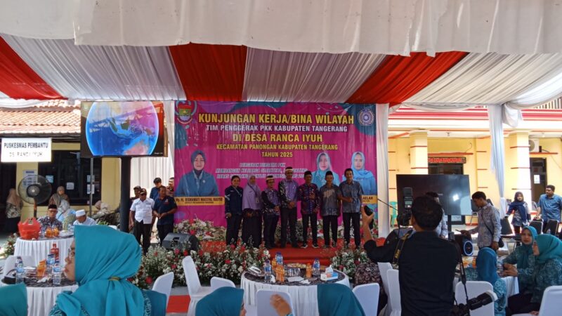 Kunjungan Kerja Tim Penggerak PKK/Binwil di Desa Rancaiyuh Kecamatan Panongan Kabupaten Tangerang.