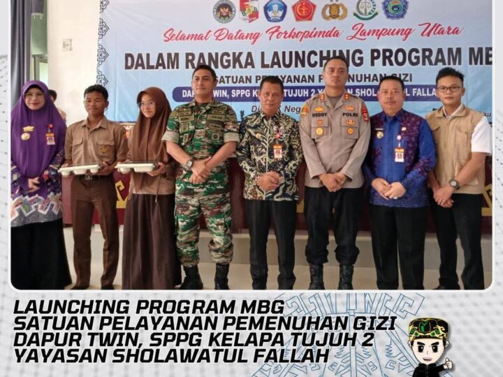 Bupati Lampung Utara Hadiri Launching Program MBG di SMK Negeri 1 Kotabumi