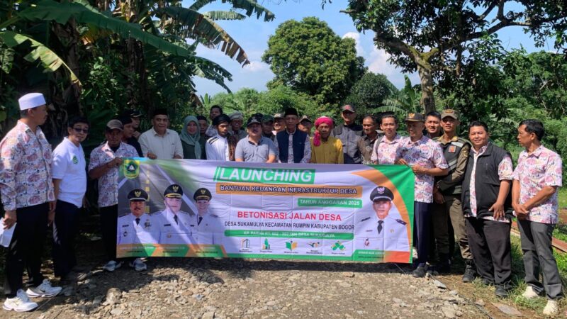 Desa Sukamulya Betonisasi Jalan Kampung Parigi Dari Anggaran Bankeu Kabupaten 2025