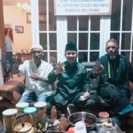 Pasangan Nomor 3 Calon Bupati Aksan Visyawan dan Calon Wakil Bupati Rustam Jasli Sillahturahmi di Kampung Sekip Belinyu.