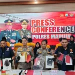 4 Pengedar Narkoba Ditangkap Tim Polres Madiun Dengan Barang Bukti 1,1 Kg Sabu-Sabu.