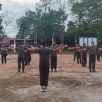 Jumat Sehat, Personil Kodim 1015/Sampit Laksanakan Olahraga Bersama