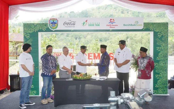 Diresmikan Bupati Embung Tremas Dari Konservasi Air Dukung Pertanian hingga Ekowisata